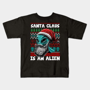 Santa Claus is An Alien New Kids T-Shirt